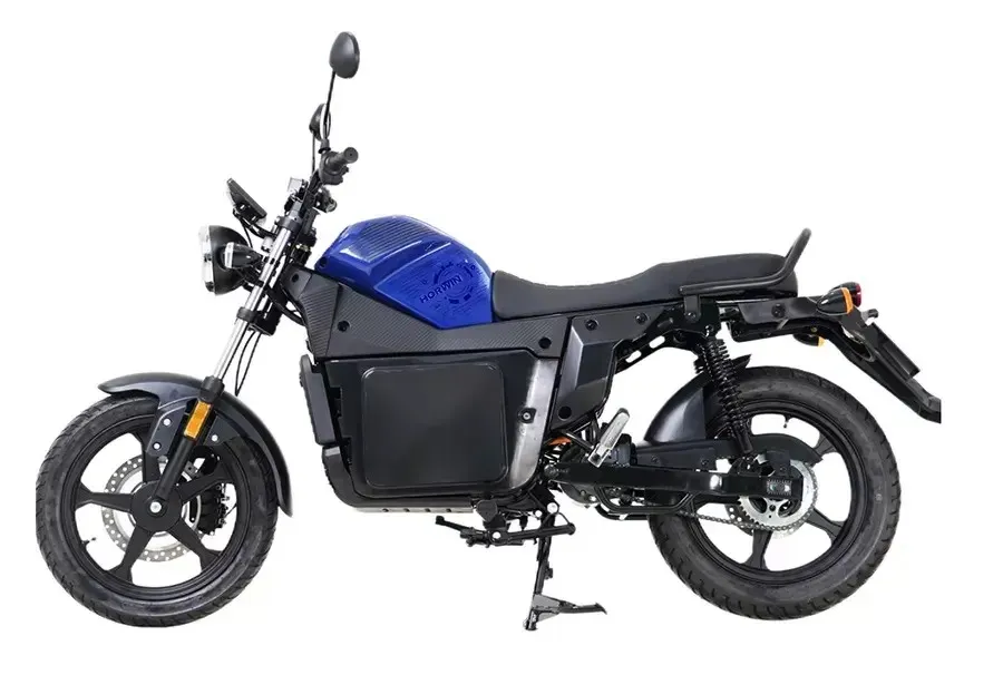 Moto elétrica QBD1 azul